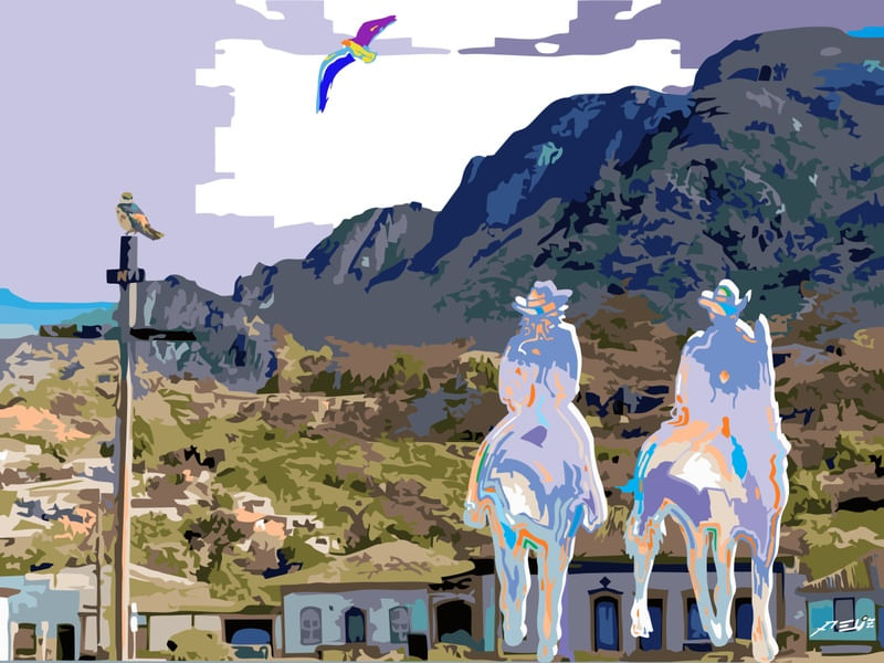 EU E ELA A CAVALO POR F ELI Z