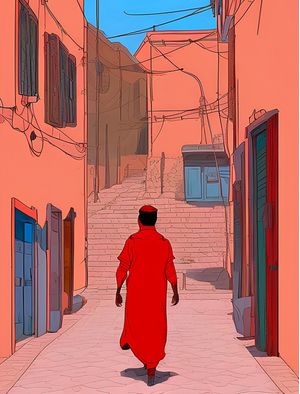 CAMINHADA PELOS BECOS MARROQUINOS - BY AI