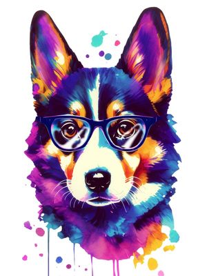 CORGI GEEK BY AI