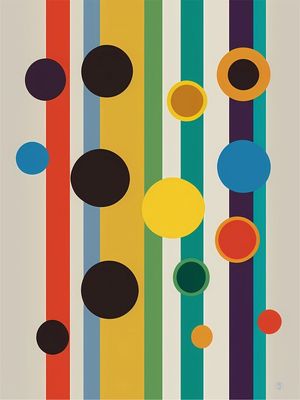 CIRCLES N STRIPES - AT WORK BY AI