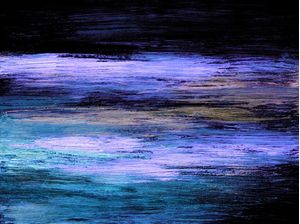 MIDNIGHT CASCADE 4 - ABSTRATO PAISAGEM COLORIDO PANORAMICO ELEGANTE PINTURA