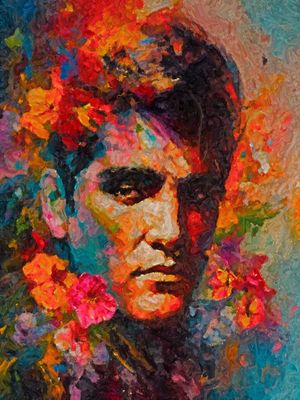 RETRATO E FLORES
