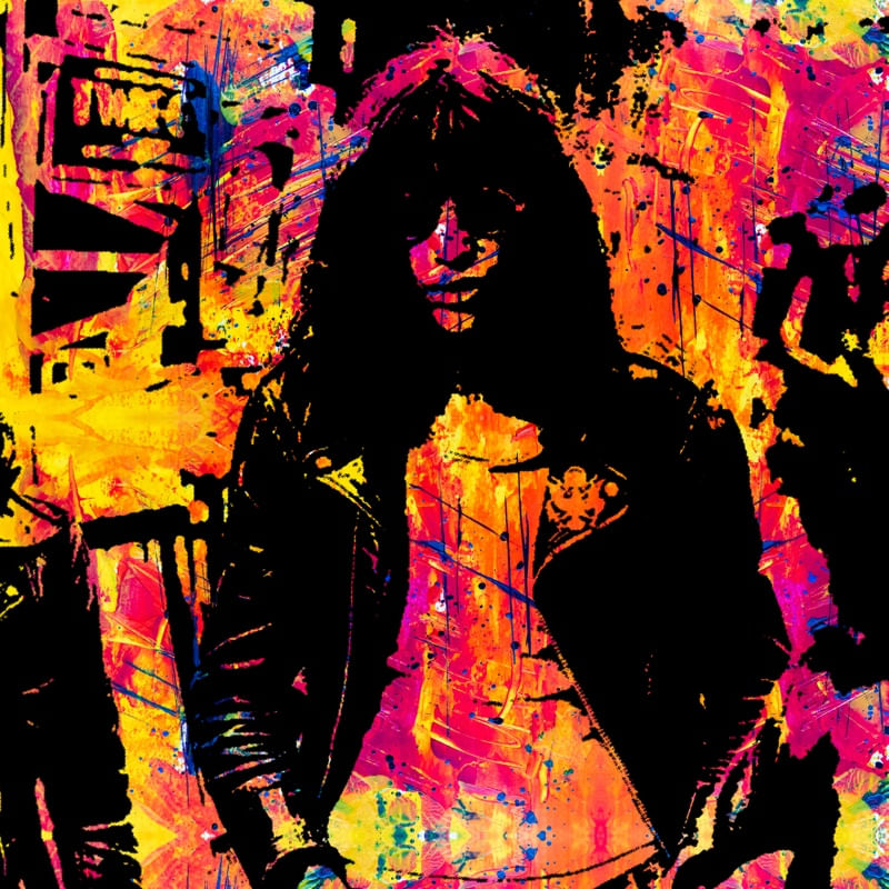 JOEY RAMONE POP ART PORTRAIT QUADRADO 3
