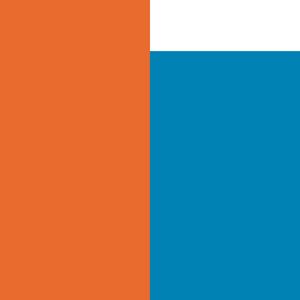 AZUL MAIS LARANJA