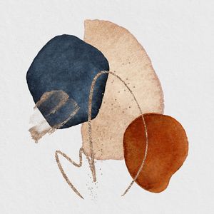AQUARELA ABSTRATA GEOMÉTRICA