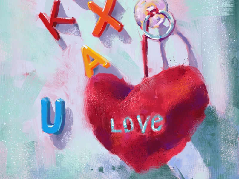 LOVE WITH HEART 2 POR ALINE ALMADA
