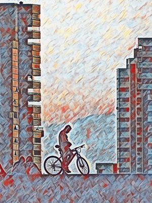 SILHUETA DE BIKE III