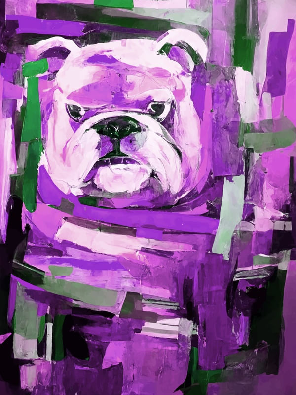 BULLDOG POP ART 04 BY AI