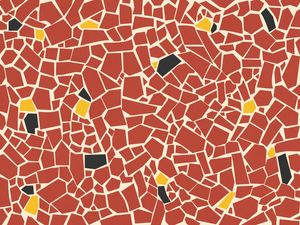 MOSAICO CAQUINHO PAULISTANO PAISAGEM