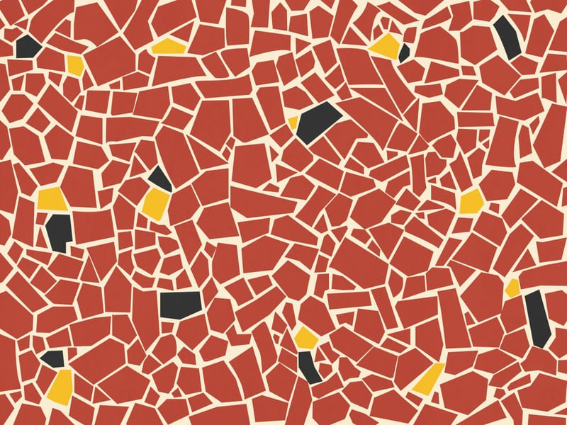 MOSAICO CAQUINHO PAULISTANO PAISAGEM