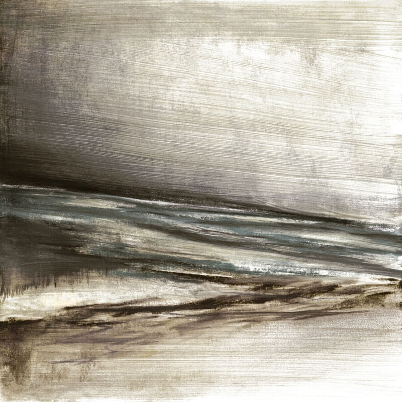 THE ESCAPIST 7 QUADRADO - NEUTRO SEPIA ABSTRATO ELEGANTE PANORAMICO AGUARELA PINTURA