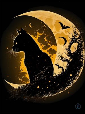 MOON N CAT BY AI