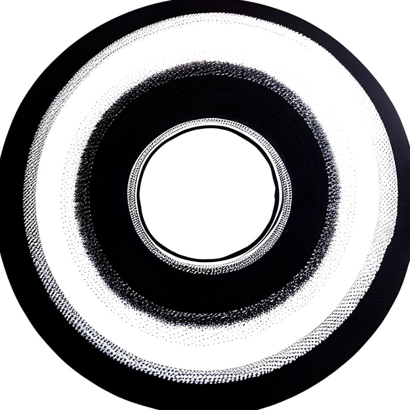 4 ABSTRATO CIRCULAR PRETO E BRANCO