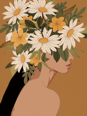 WOMAN WITH FLOWERS 2