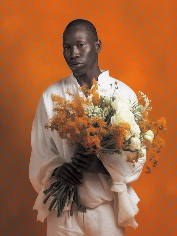 HOMEM COM FLORES 01 BY AI