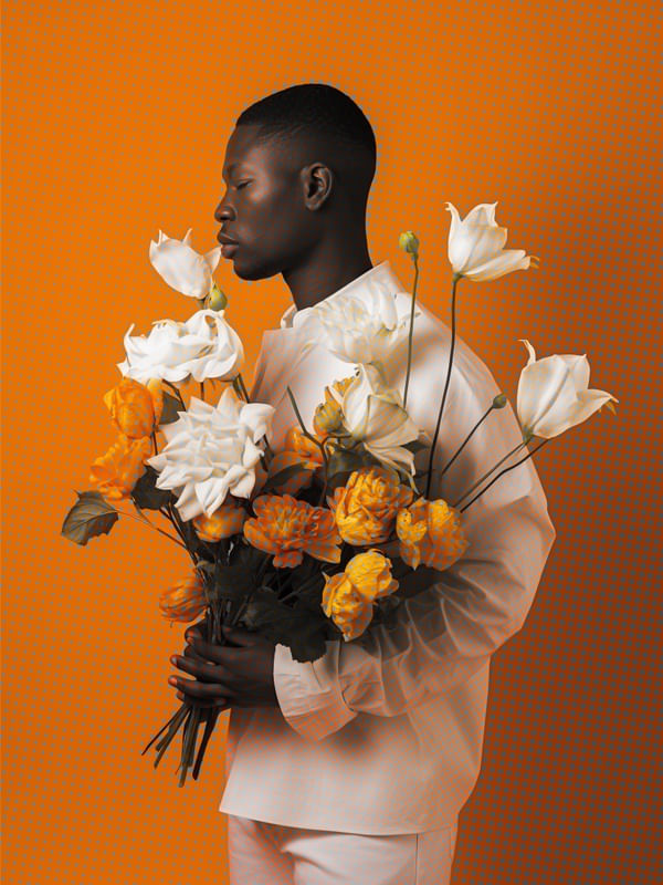 HOMEM COM FLORES 02 BY AI