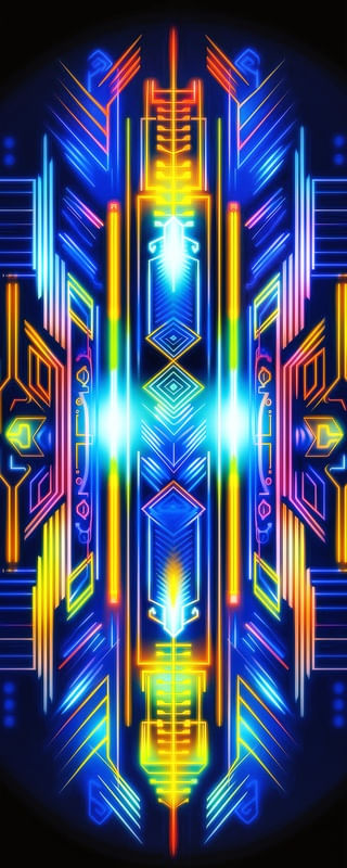 NEON TRIBAL 01 BY AI
