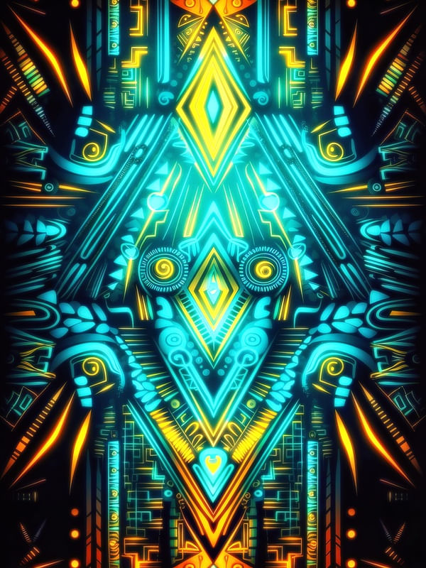 NEON TRIBAL 03 BY AI