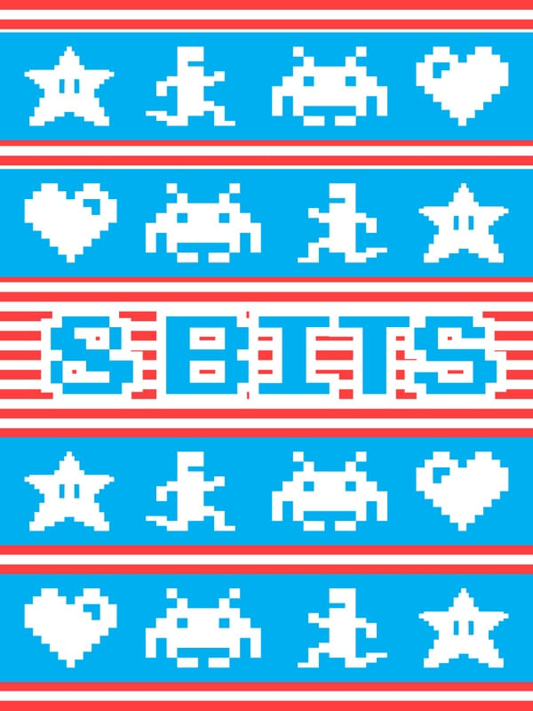 8 BITS PIXEL ART ARCADE GAMER ATARI