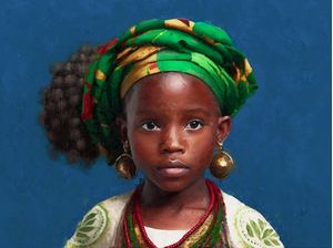 RETRATO DE MENINA AFRICANA