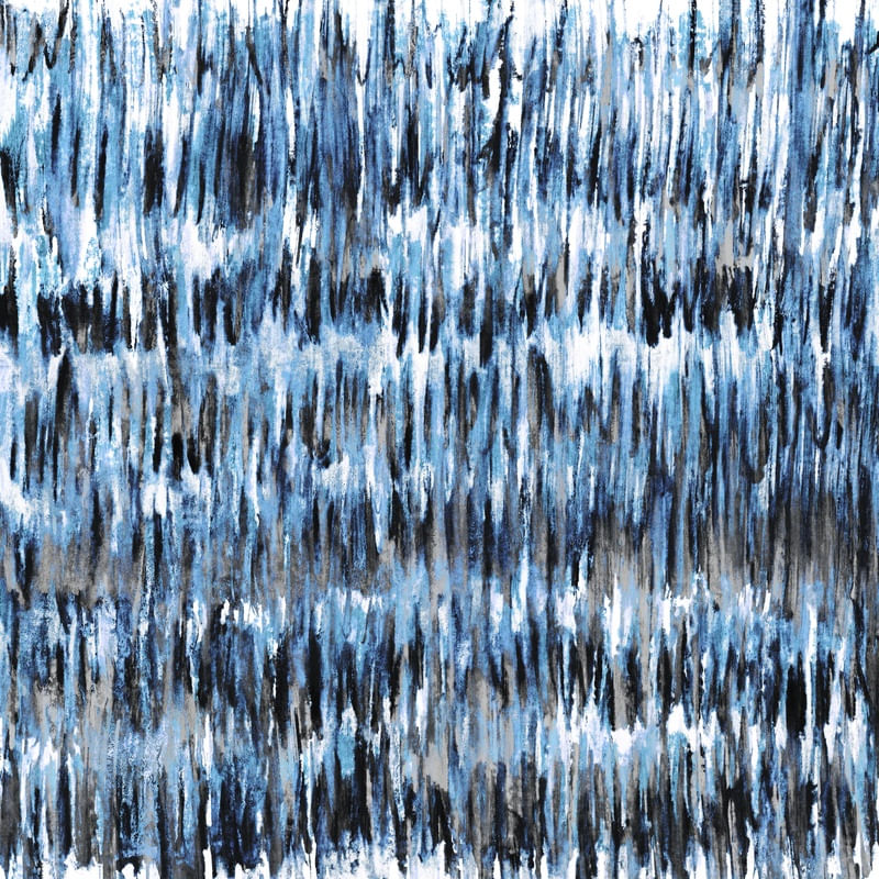 SEA ZEN AZUL - ABSTRATO FLUXO PADRONIZAR ORGANICO QUADRADO PINTURA