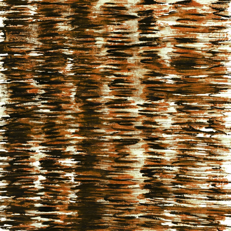 SHUFFLE MARROM LARANJA QUADRADO - COLORIDO ABSTRATO FLUXO PINTURA