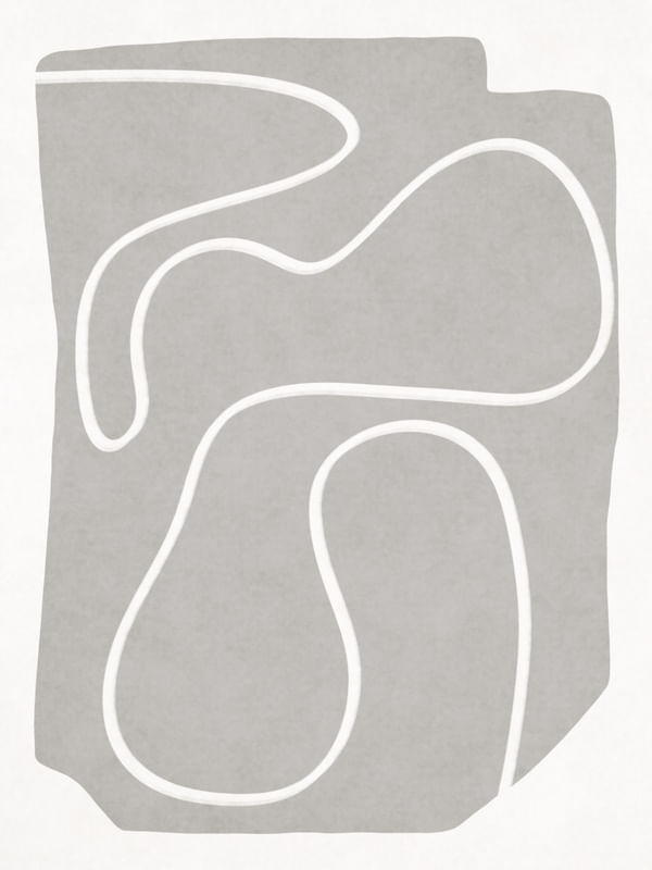 MINIMALIST ABSTRACT LINE - GRAY 01