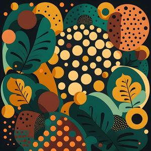 FLORESTA TROPICAL E BOLAS BY AI