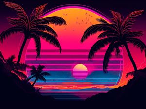 SUNSET BY AI