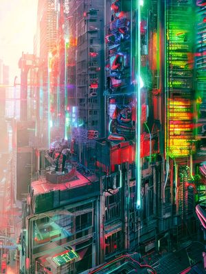 DISTOPIA NEON I - BY AI