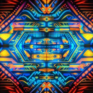 NEON TRIBAL 05 BY AI