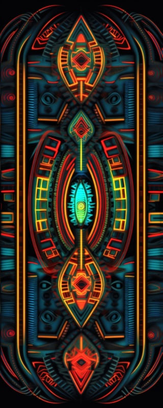 NEON TRIBAL 09 BY AI