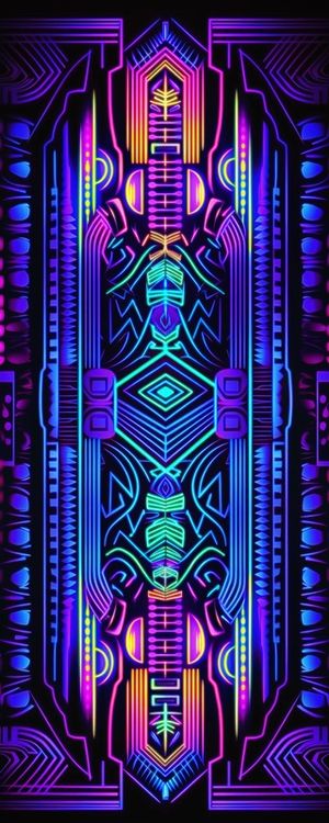 NEON TRIBAL 10 BY AI