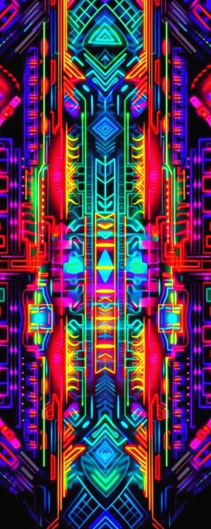 NEON TRIBAL 12 BY AI
