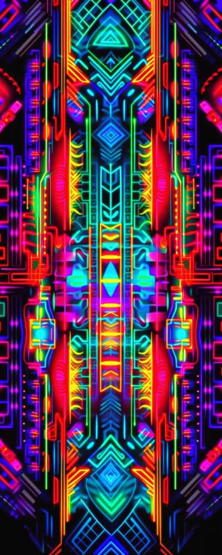 NEON TRIBAL 12 BY AI