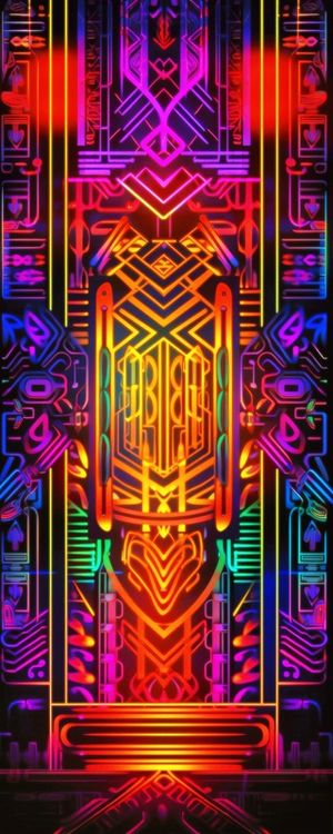 NEON TRIBAL 13 BY AI