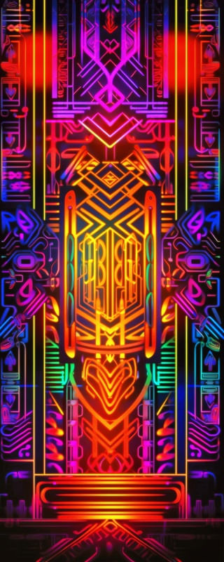 NEON TRIBAL 13 BY AI