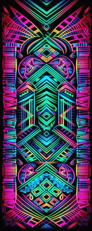 NEON TRIBAL 14 BY AI