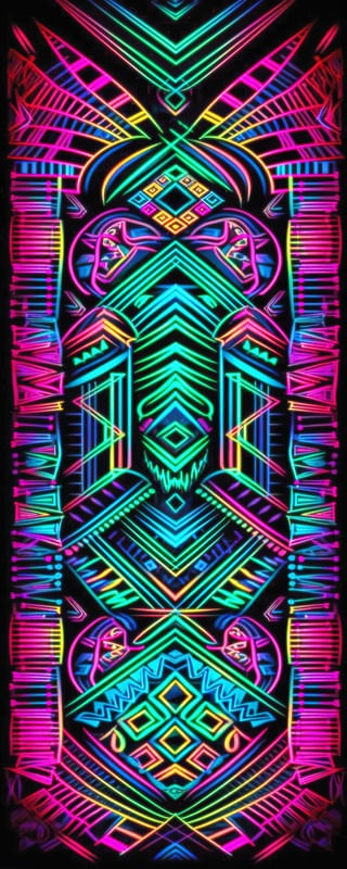 NEON TRIBAL 14 BY AI