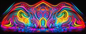 NEON TRIBAL 16 BY AI