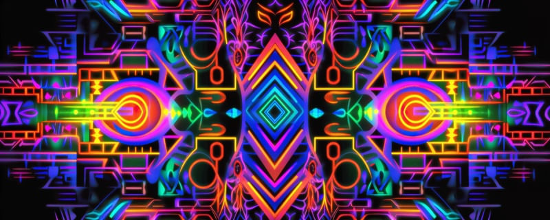 NEON TRIBAL 17 BY AI