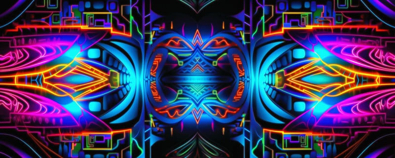 NEON TRIBAL 18 BY AI