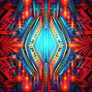 NEON TRIBAL 19 BY AI