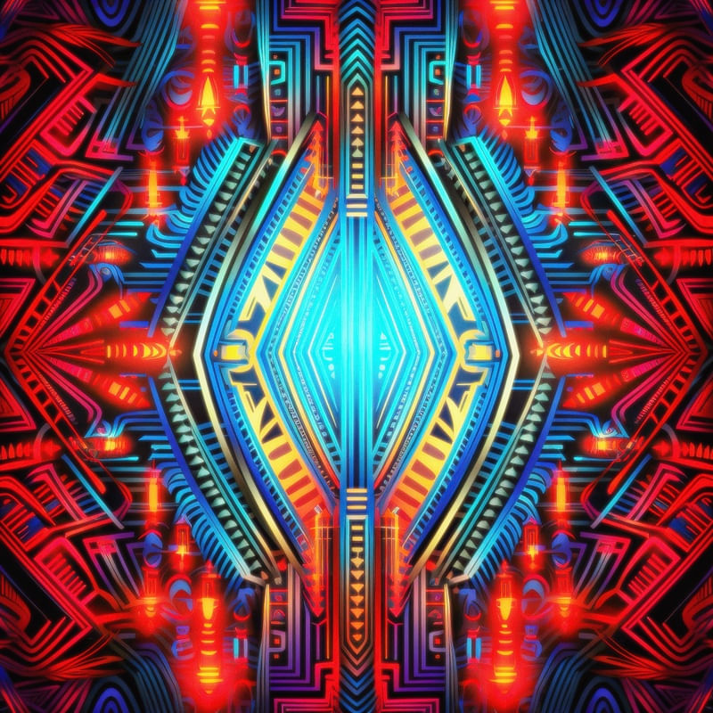 NEON TRIBAL 19 BY AI