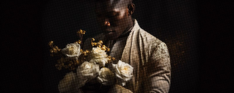HOMEM COM FLORES 08 BY AI