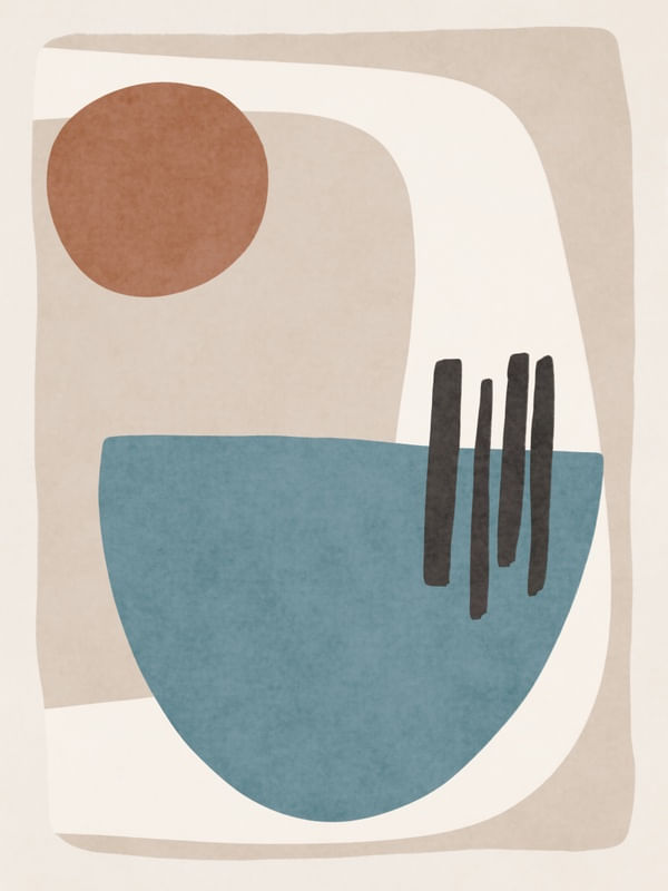 ABSTRACT MINIMALIST SHAPES 02D