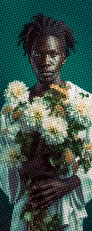 HOMEM COM FLORES 13 BY AI