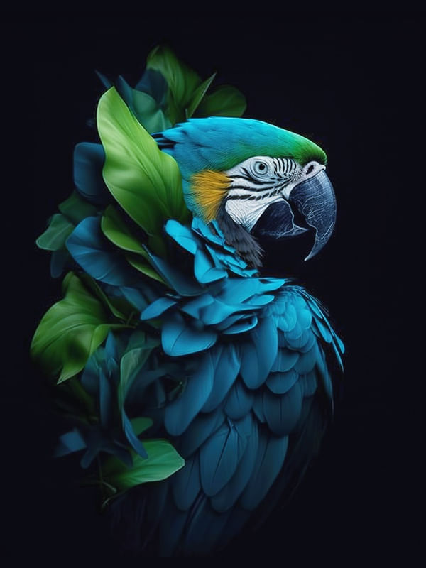 ARARA NA FLORESTA 05 BY AI