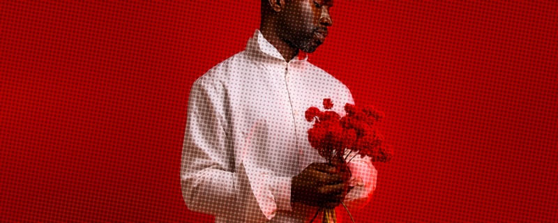 HOMEM COM FLORES 17 BY AI
