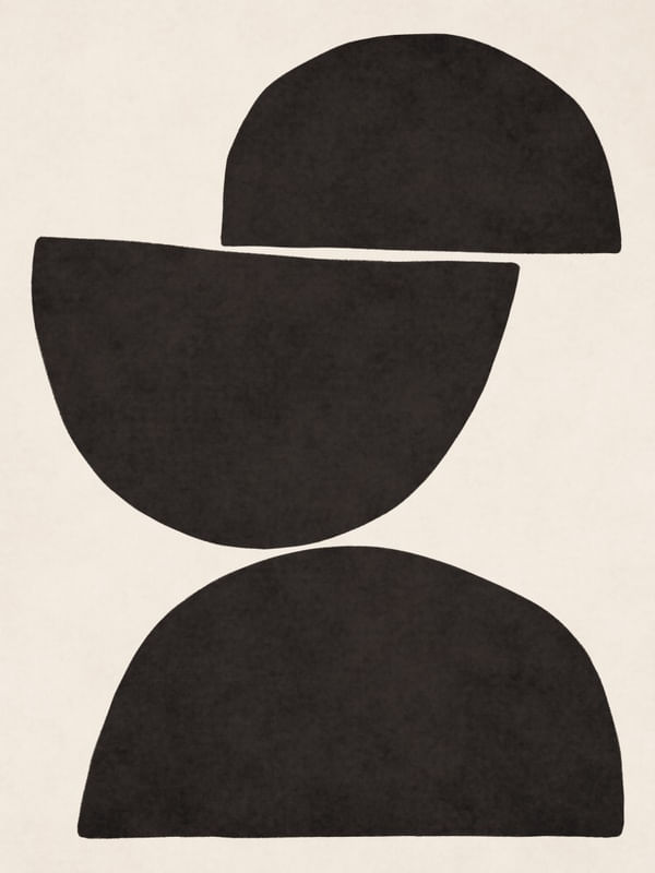 MINIMALIST GEOMETRIC FORMS - BLACK 01